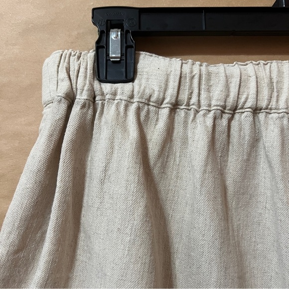 Madewell | Clean Pull On Shorts High Rise Linen Cotton Natural Undyed Size M - Picture 8 of 9